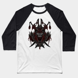 Dark samurai mask Baseball T-Shirt